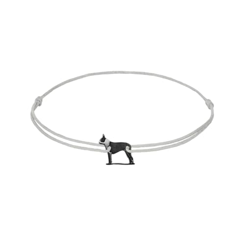 ZILIA Boston Terrier Bracelet silver gray L von ZILIA