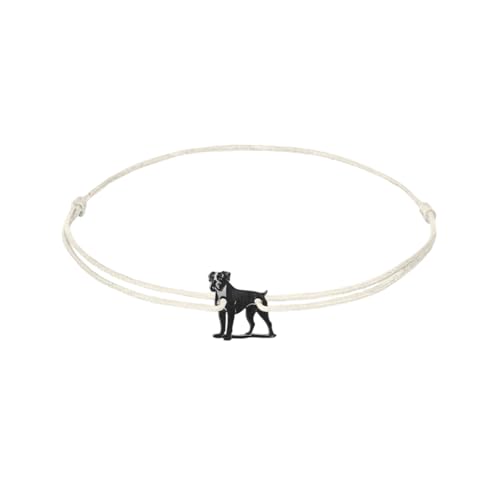 ZILIA Boxer Dog Bracelet cream M von ZILIA