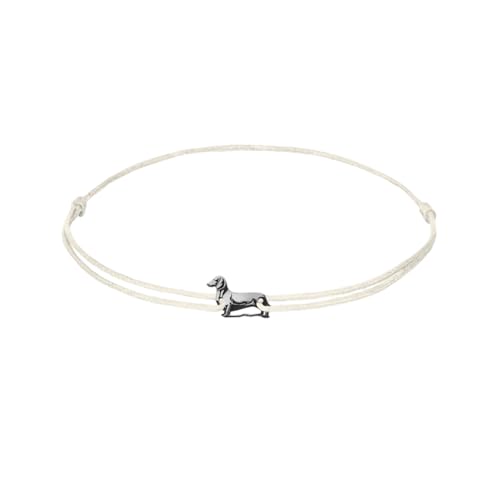 ZILIA Dachshund Dog Bracelet cream M von ZILIA