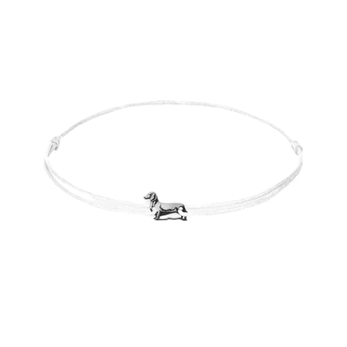 ZILIA Dachshund Dog Bracelet white S von ZILIA