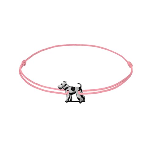 ZILIA Jewelry Bracelet Foxterrier Dog pink M 0,5 Gramm von ZILIA