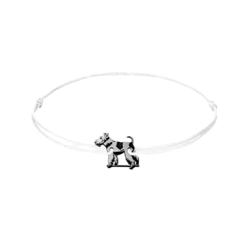 ZILIA Jewelry Bracelet Foxterrier Dog white S 0,5 Gramm von ZILIA
