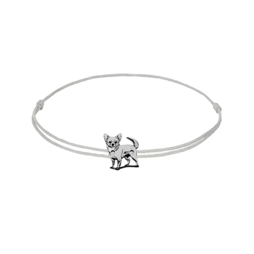 ZILIA Jewelry Chihuahua Dog Bracelet silver gray M von ZILIA