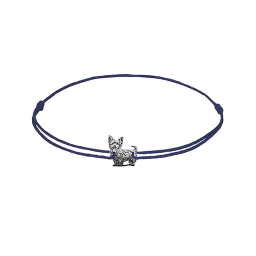 ZILIA Jewelry Yorkshire Terrier Dog Bracelet navy blue S von ZILIA