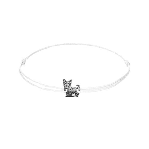 ZILIA Jewelry Yorkshire Terrier Dog Bracelet white L von ZILIA