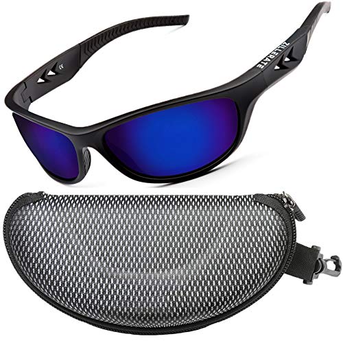 Sonnenbrille Herren Polarisiert Sport Brille für Men & Damen zum Fahren Radfahren Golf Angeln Laufen Segeln Skifahren, UV400-Schutz, Leichter, langlebiger TR90-Rahmen, Hartschalen-Etui von ZILLERATE