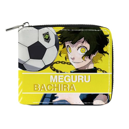 ZILUXI Blue Lo-ck Anime -Geldbörsen, Praktische Reißverschluss Card Holder Wallet, Organizer Geldbörsen Geschenk für Kinder & Teenager(Color:Multicolor 17) von ZILUXI