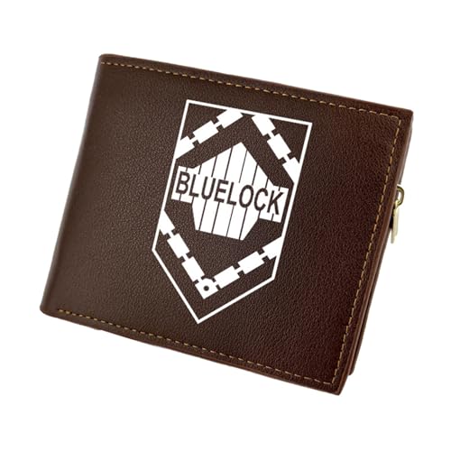 ZILUXI Blue Lo-ck Geldbeutel Anime Mittelgroß, Zweifach Gefalteter Geldbörse Klein, PU Leder Geldbörse Kreditkartenhalter, für Anime-Fan-Geschenke Jungen und Mädchen(Color:Multicolor 6) von ZILUXI