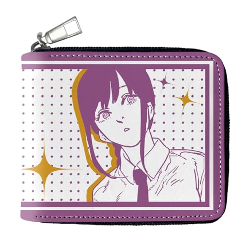 ZILUXI Chains-aw Man Anime Wallets, Cartoon-Münztasche PU-Leder Geldbörse, Brieftasche für Mädchen Jungen Personalisiert Kinder Geschenk(Color:Multicolor 4) von ZILUXI