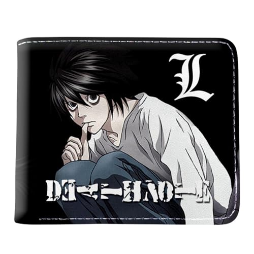 ZILUXI Death No. te Portemonnaie Jungen Teenager, Cartoon-Druck Geldbörse Klein, Kunstleder Kreditkartenhalter Brieftasche, Geschenk für Kinder & Teenager(Color:Multicolor 15) von ZILUXI