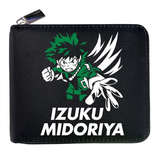 ZILUXI My He-ro Academ-ia Anime -Geldbörsen, Praktische Reißverschluss Card Holder Wallet, Organizer Geldbörsen Geschenk für Kinder & Teenager(Color:Multicolor 8) von ZILUXI