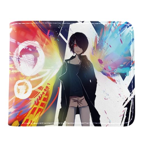 ZILUXI Tok-yo Gho-ul Anime Kartenetui Anime, Cartoon-Druck Geldbörse Klein, Kunstleder Kreditkartenhalter Brieftasche, für Kinder Fans(Color:Multicolor 4) von ZILUXI