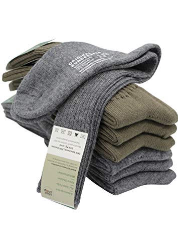 ZIMMERBAUER 3 Paar Orig. Bundeswehrsocken bzw. Orig. Bundesheersocken 40-41 oliv - einfach die Besten I Wandersocken I Arbeitssocken I Skisocken von ZIMMERBAUER