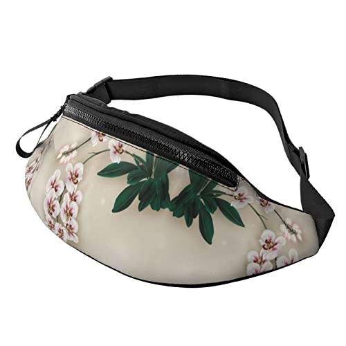 Bell Orchidee Crossbody Tasche Hüfttasche Handy Gürteltasche Übung Yoga Reisen Laufen Freisprecheinrichtung Geldbörse von ZIMBRO