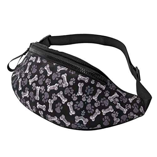 Dog Puppy Paw Crossbody Bag Hüfttasche Handy Gürteltasche Übung Yoga Reisen Laufen Freisprecheinrichtung Geldbörse von ZIMBRO