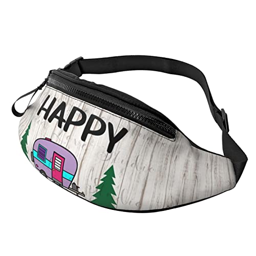 Happy Camper Crossbody Tasche Hüfttasche Handy Gürteltasche Übung Yoga Reise Laufen Freisprecheinrichtung Geldbörse von ZIMBRO