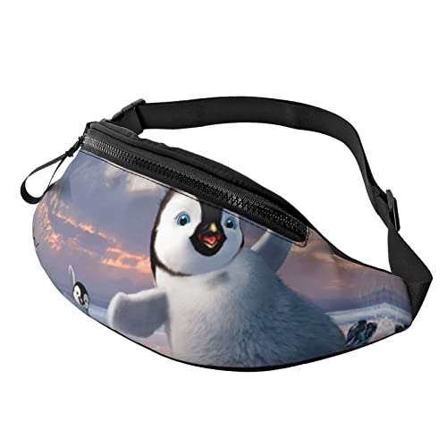 Happy Penguin Crossbody Tasche Hüfttasche Handy Gürteltasche Übung Yoga Reise Laufen Freisprecheinrichtung Geldbörse von ZIMBRO