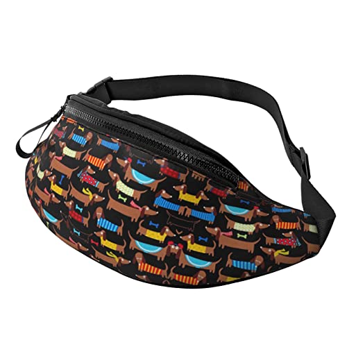 I Love My Dog Dachshunds Crossbody Tasche Hüfttasche Handy Gürteltasche Übung Yoga Reisen Laufen Freisprecheinrichtung Geldbörse von ZIMBRO