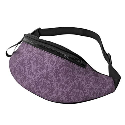 Lila Crossbody Tasche Hüfttasche Handy Gürteltasche Übung Yoga Reisen Laufen Freisprecheinrichtung Geldbörse von ZIMBRO