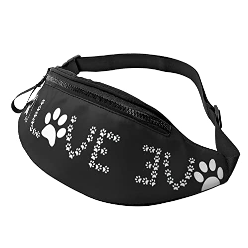 Lover Dog Paw Crossbody Tasche Hüfttasche Handy Gürteltasche Übung Yoga Reisen Laufen Freisprecheinrichtung Geldbörse von ZIMBRO