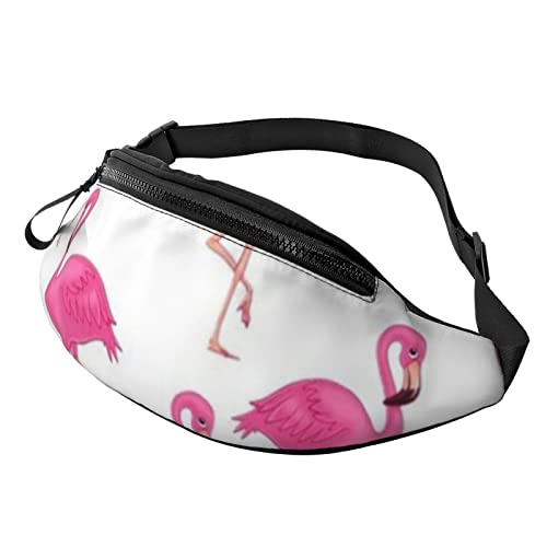 Pink Flamingo Crossbody Bag Hüfttasche Handy Gürteltasche Übung Yoga Reisen Laufen Freisprecheinrichtung Geldbörse von ZIMBRO