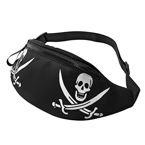 Piratenflagge Crossbody Tasche Hüfttasche Handy Gürteltasche Übung Yoga Reisen Laufen Freisprecheinrichtung Geldbörse von ZIMBRO