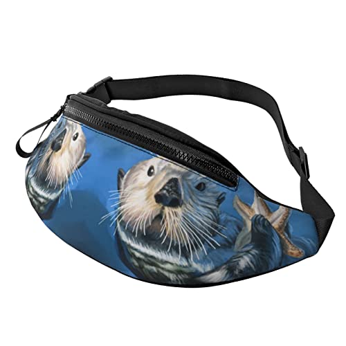 Sea Otter Crossbody Tasche Hüfttasche Handy Gürteltasche Übung Yoga Reisen Laufen Freisprecheinrichtung Geldbörse von ZIMBRO