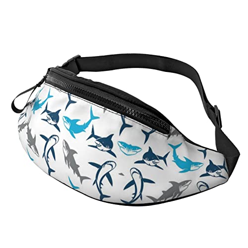 Sharks Crossbody Tasche Hüfttasche Handy Gürteltasche Übung Yoga Reisen Laufen Freisprecheinrichtung Geldbörse von ZIMBRO