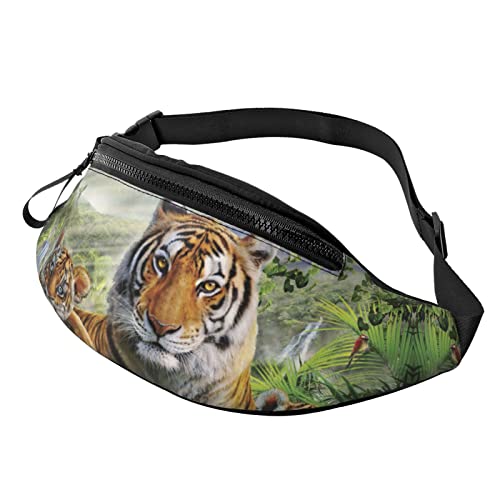 Tigers Crossbody Tasche Hüfttasche Handy Gürteltasche Übung Yoga Reisen Laufen Freisprecheinrichtung Geldbörse von ZIMBRO