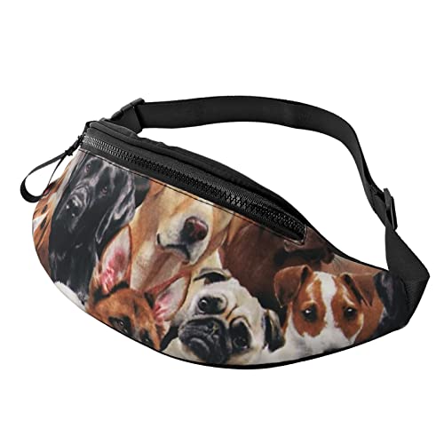 Viele Hunde Crossbody Tasche Hüfttasche Handy Gürteltasche Übung Yoga Reisen Laufen Freisprecheinrichtung Geldbörse von ZIMBRO