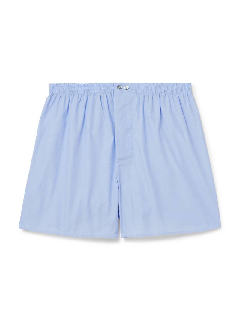 ZIMMERLI - End-On-End Cotton Boxer Shorts - Men - Blue - L von ZIMMERLI