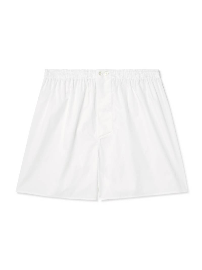 ZIMMERLI - End-On-End Cotton Boxer Shorts - Men - White - S von ZIMMERLI