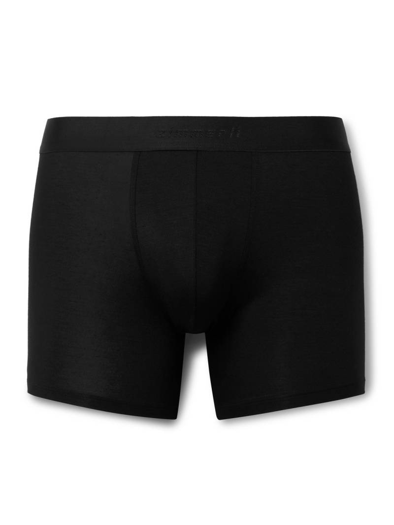 ZIMMERLI - Pureness Stretch-Micro Modal Boxer Briefs - Men - Black - L von ZIMMERLI
