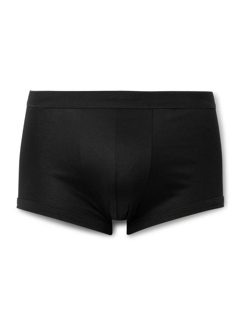ZIMMERLI - Sea Island Cotton Boxer Briefs - Men - Black - S von ZIMMERLI