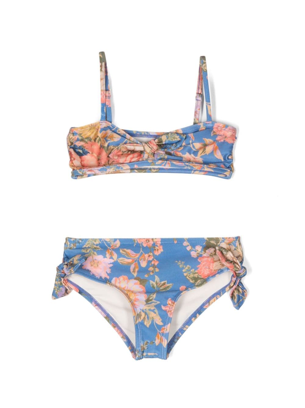 ZIMMERMANN Kids August Bikini mit Blumen-Print - Blau von ZIMMERMANN Kids