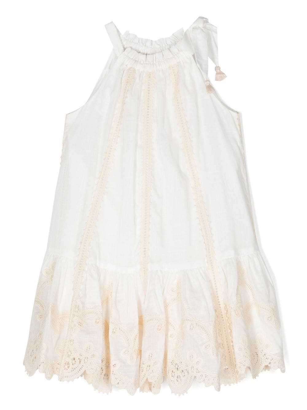 ZIMMERMANN Kids Clover Kleid mit Blumenstickerei - Weiß von ZIMMERMANN Kids