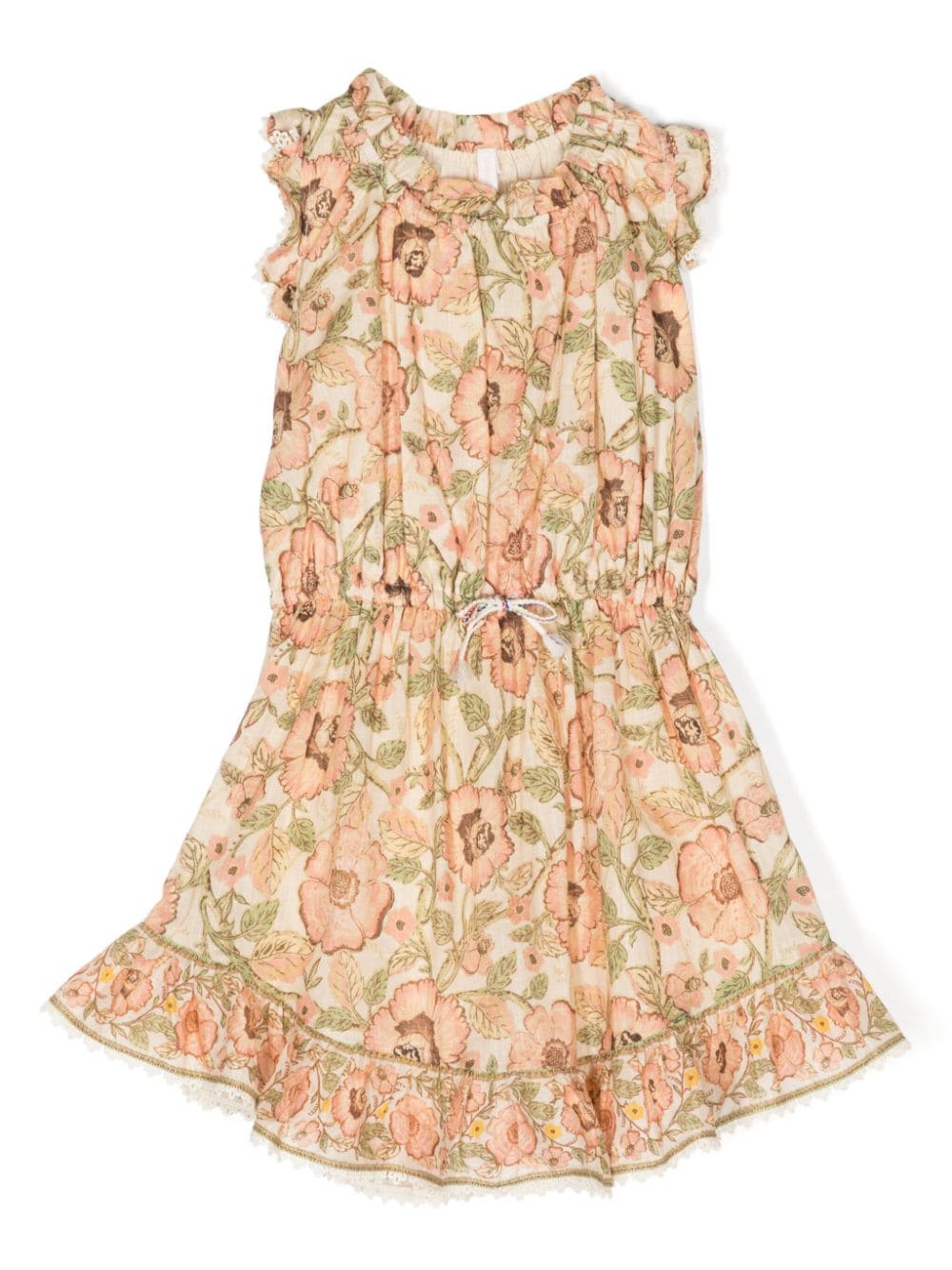 ZIMMERMANN Kids Junie A-Linien-Kleid mit Blumen-Print - Mehrfarbig von ZIMMERMANN Kids