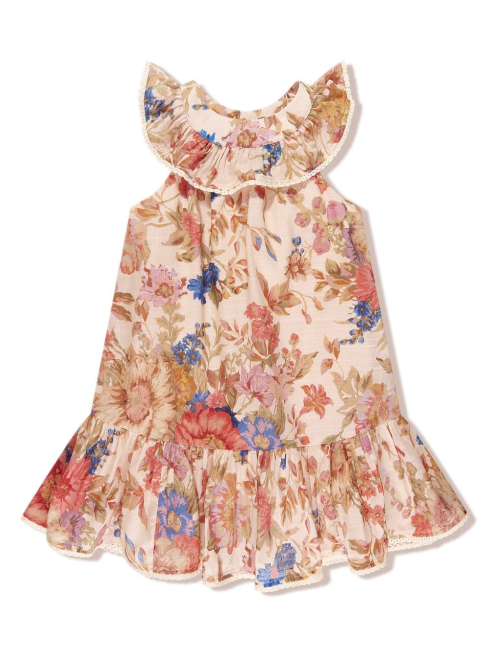 ZIMMERMANN Kids Kleid mit Blumen-Print - Nude von ZIMMERMANN Kids