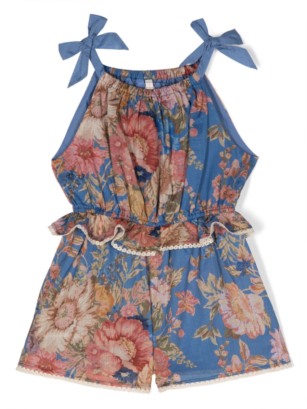 ZIMMERMANN Kids Jumpsuit mit Blumen-Print - Blau von ZIMMERMANN Kids