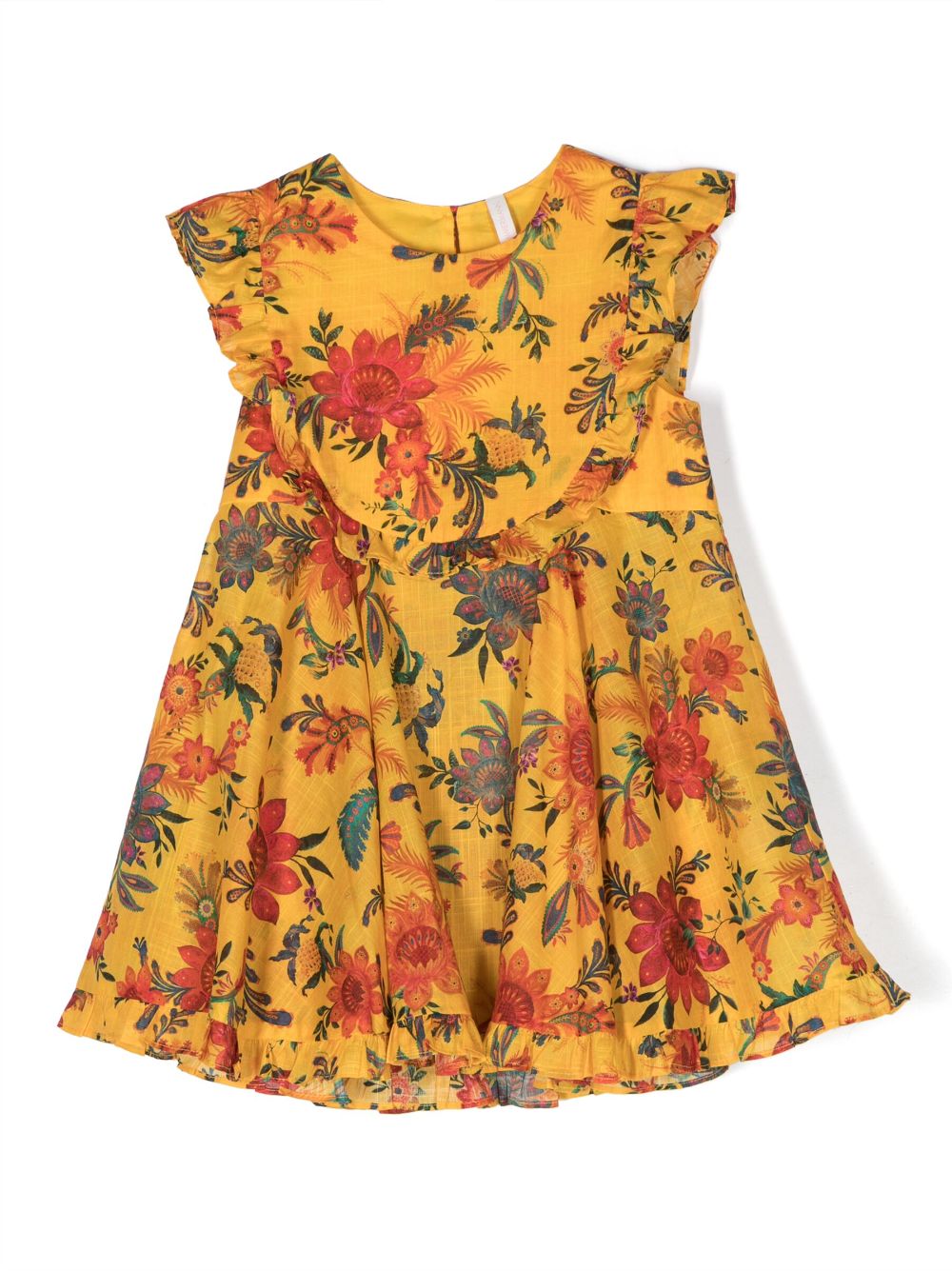 ZIMMERMANN Kids Ärmelloses Kleid mit Blumen-Print - Gelb von ZIMMERMANN Kids