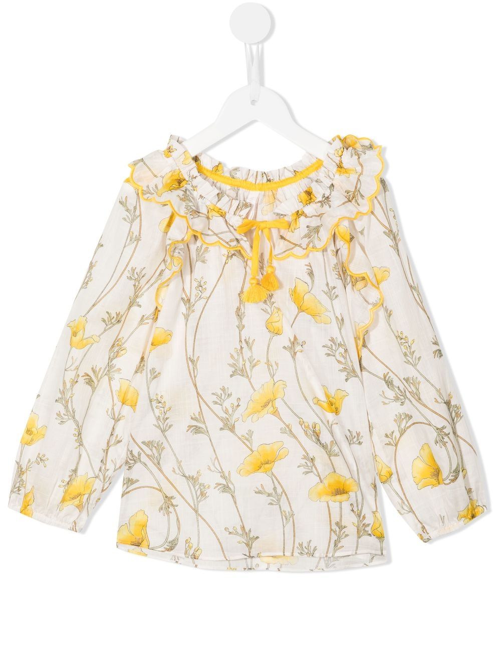 ZIMMERMANN Kids Kleid mit Blumen-Print - Gelb von ZIMMERMANN Kids