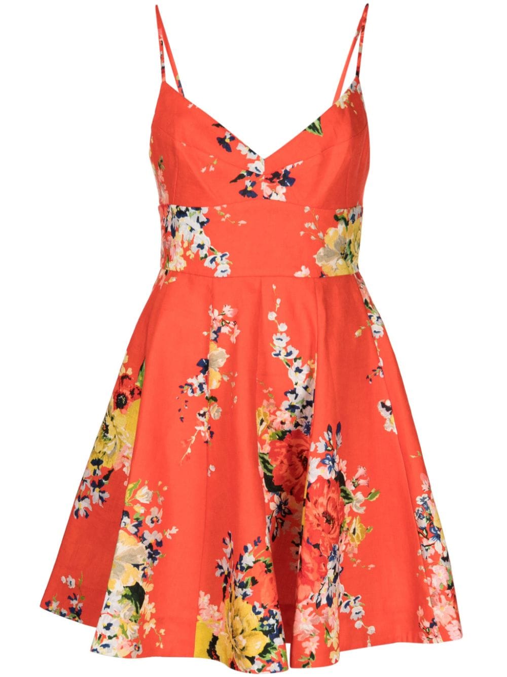 ZIMMERMANN Alight Minikleid mit Blumen-Print - Rot von ZIMMERMANN