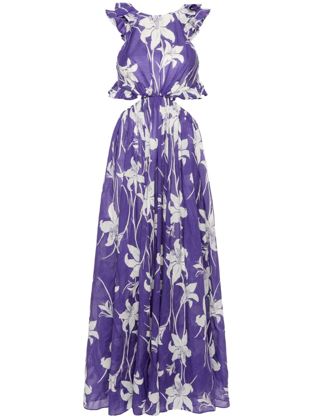 ZIMMERMANN Gerüschtes Acadian Kleid - Violett von ZIMMERMANN