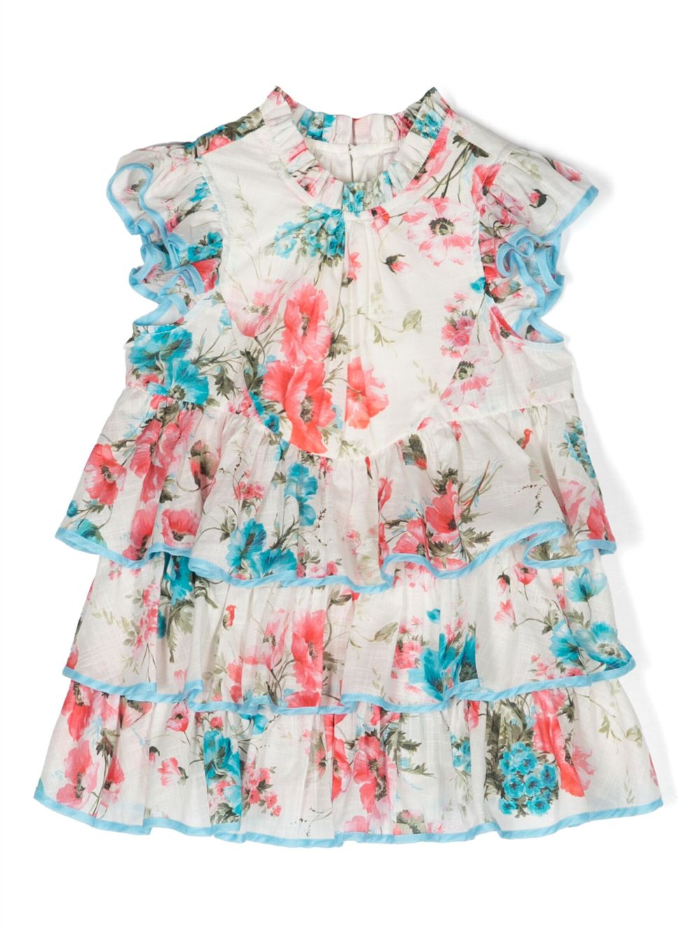 ZIMMERMANN Kids Halcyon Kleid mit Blumen-Print - Weiß von ZIMMERMANN Kids