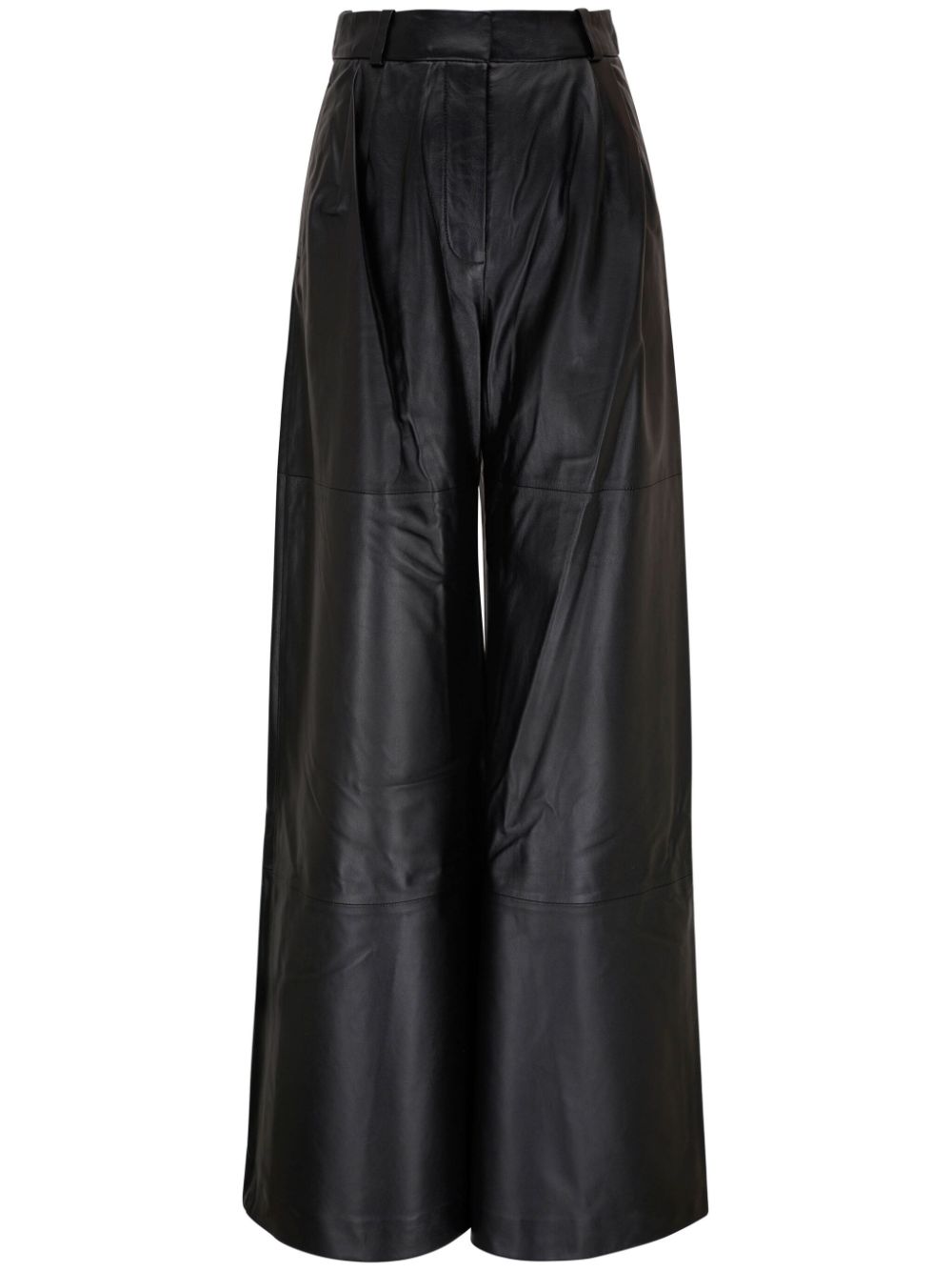 ZIMMERMANN Leinenhose mit weitem Bein - Schwarz von ZIMMERMANN