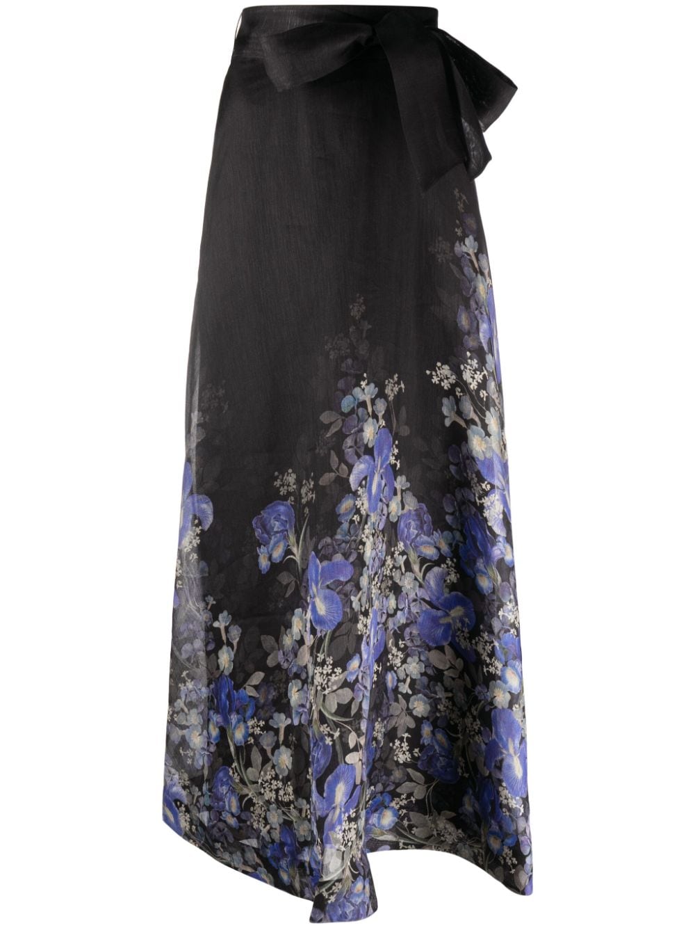 ZIMMERMANN Maxirock mit Blumen-Print - Schwarz von ZIMMERMANN