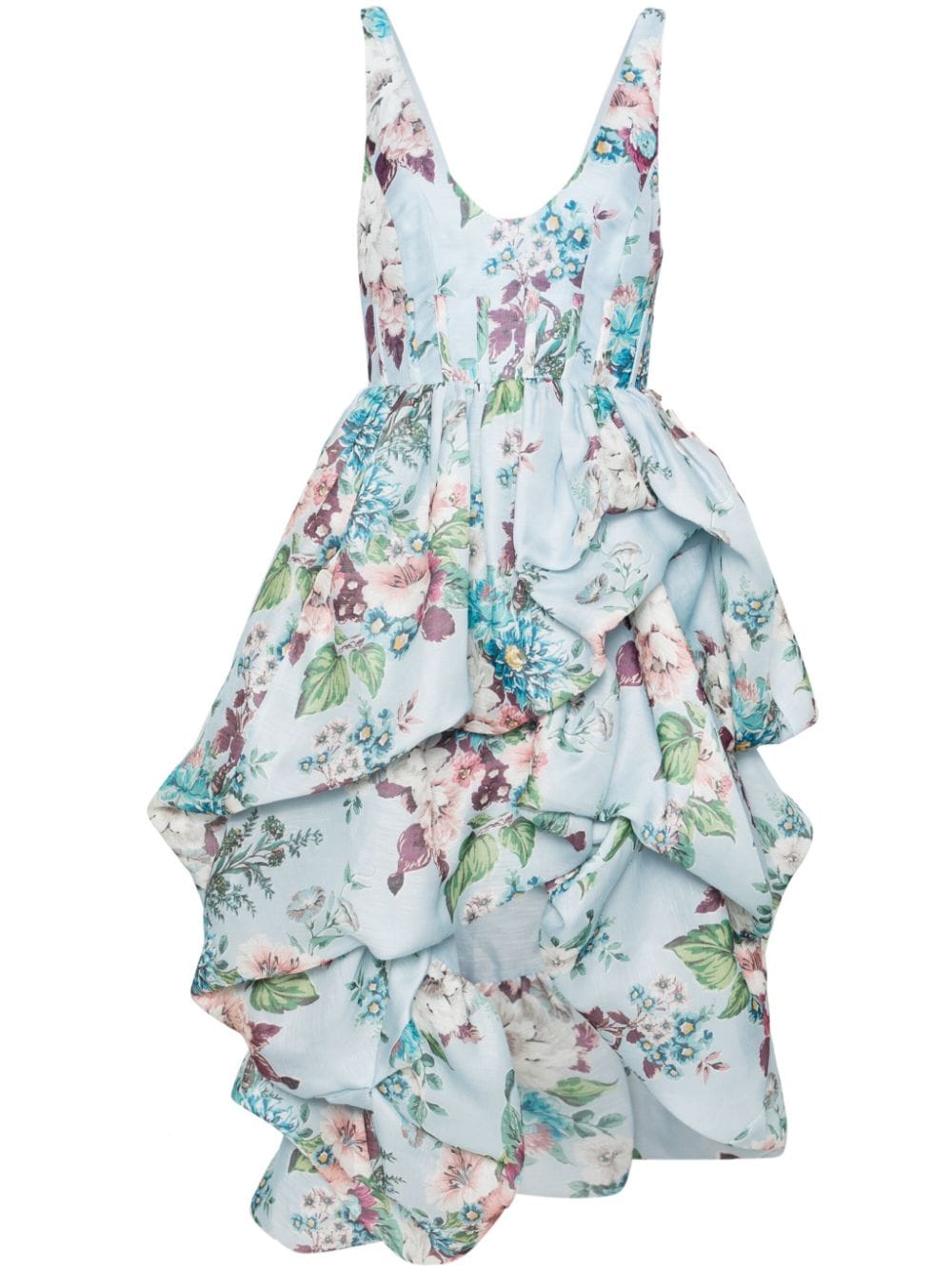 ZIMMERMANN Matchmaker Midikleid mit Blumen-Print - Blau von ZIMMERMANN