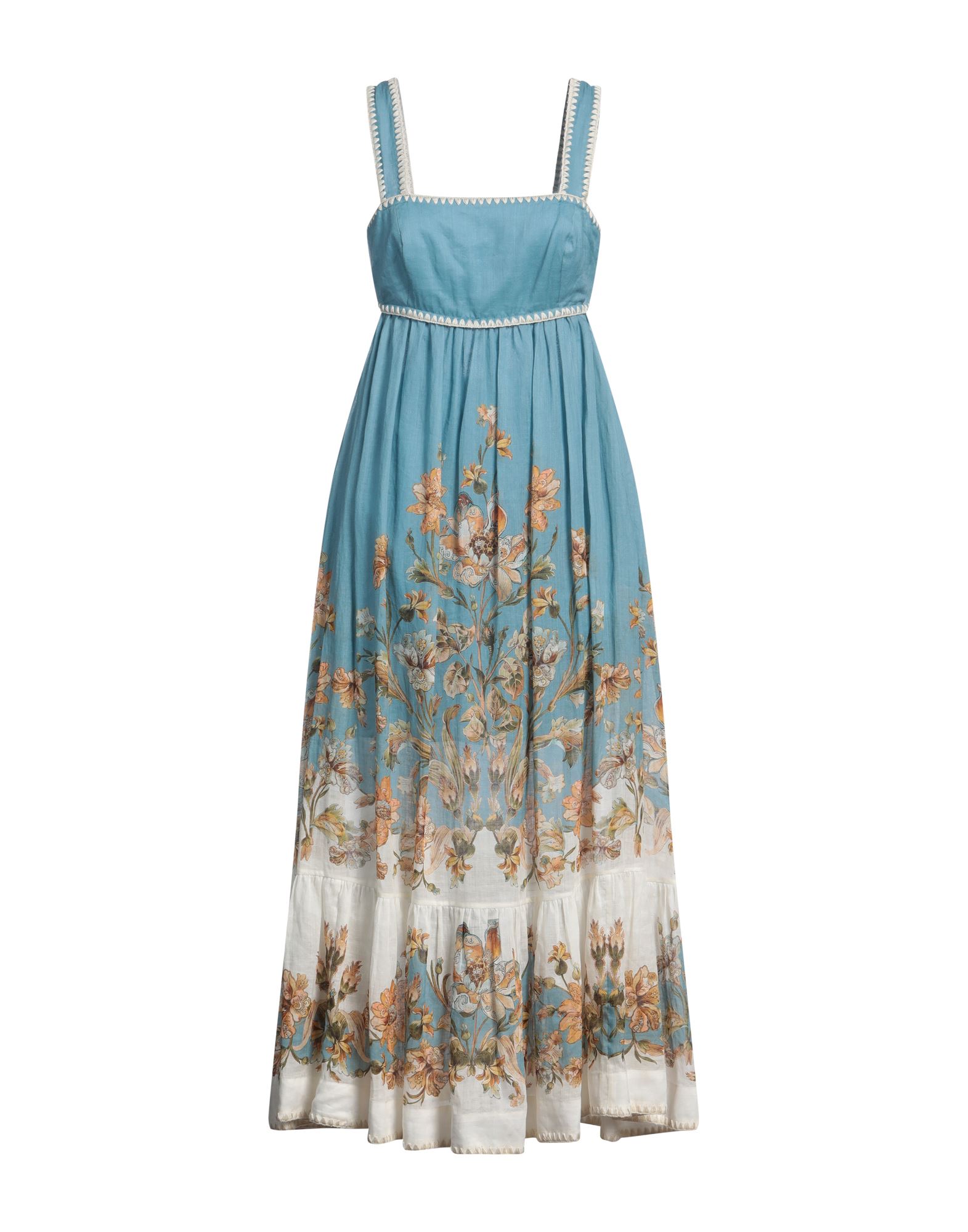 ZIMMERMANN Midi-kleid Damen Blaugrau von ZIMMERMANN