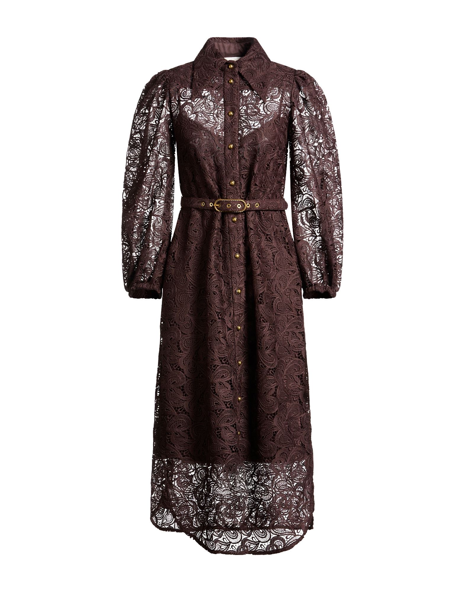 ZIMMERMANN Midi-kleid Damen Schokobraun von ZIMMERMANN