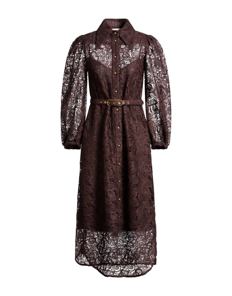 ZIMMERMANN Midi-kleid Damen Schokobraun von ZIMMERMANN